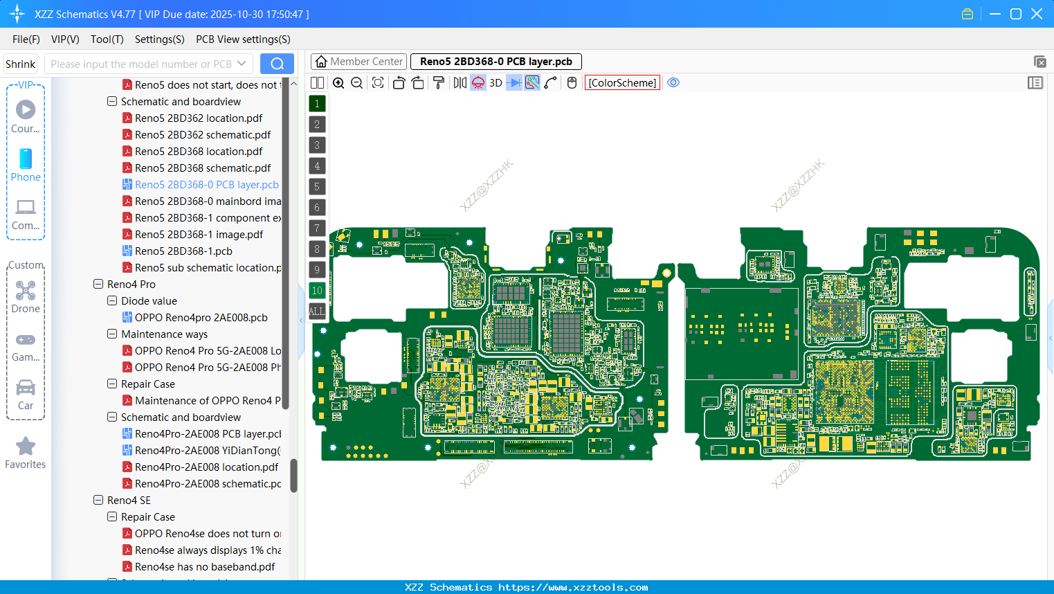 OPPO Reno5 2BD368-0 PCB Layer